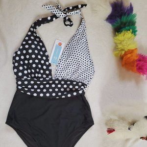 SOLD! BIG SALE! CUPSHE Black White Polka Dot